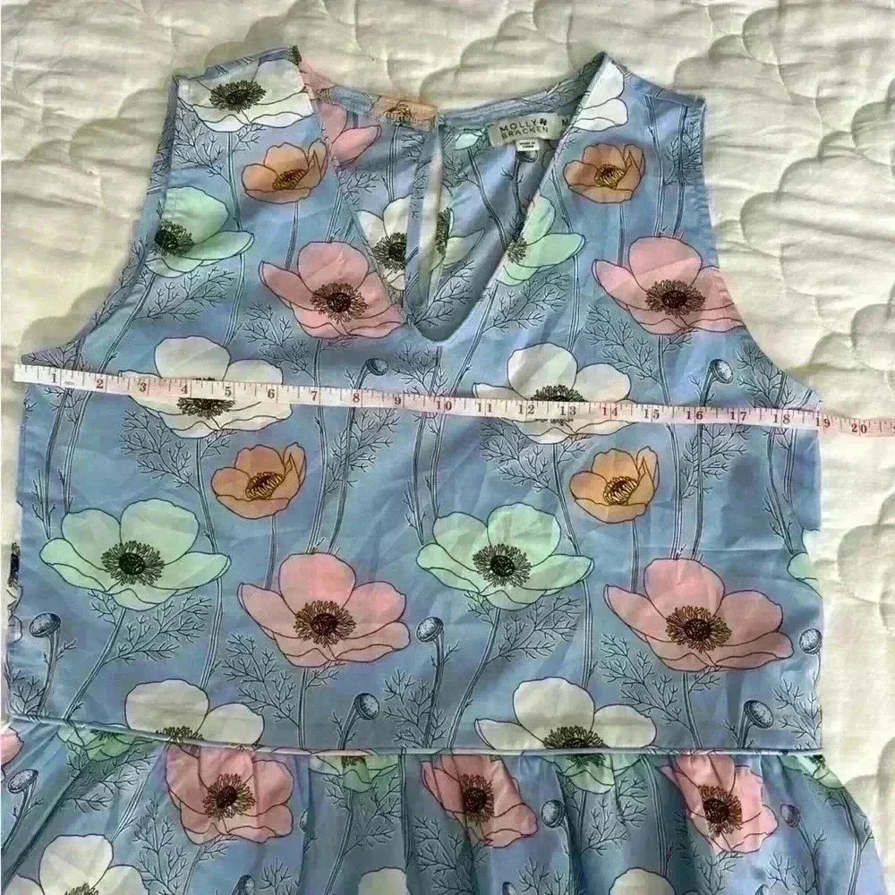 Molly Bracken Sleeveless Blouse size  M - Picture 7 of 7